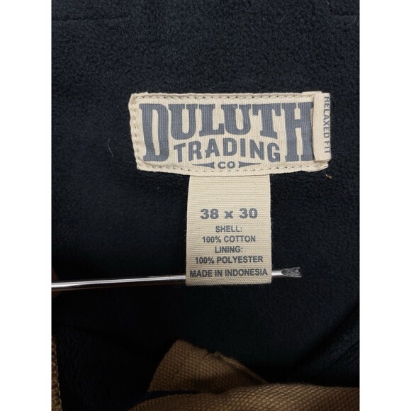 Duluth Fleece-Lined Fire Hose Relaxed Fit Cargo Pants Men’s Size 38x30 Canvas - Picture 11 of 13